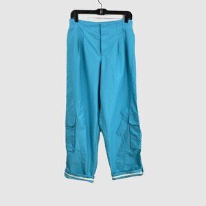 Free People FP Movement Teal Blue Mesmerize Me Cargo Pants